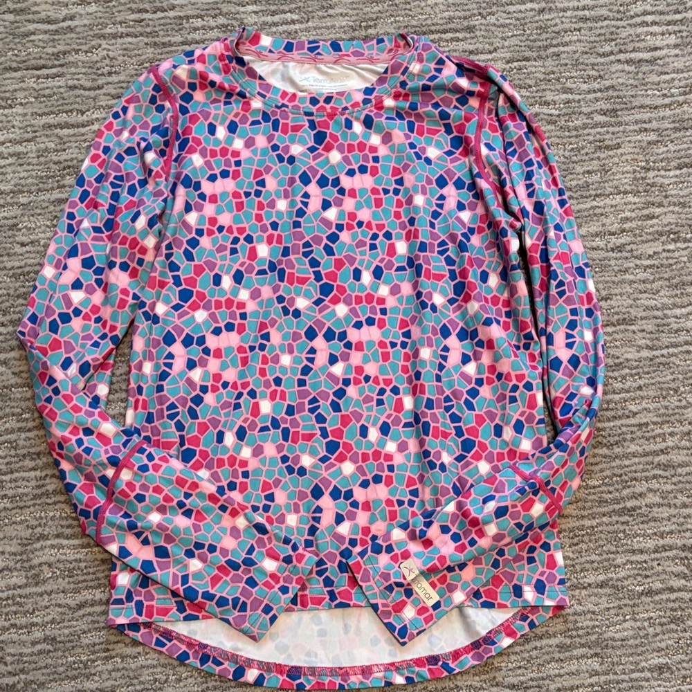 Vibrant Patterned Kids Long Sleeve Tee